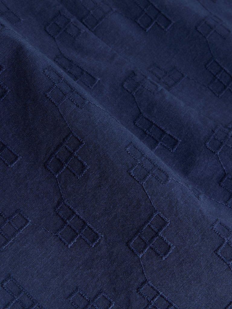 Vera Broderie Dress in DARK NAVY - FLAT DETAIL