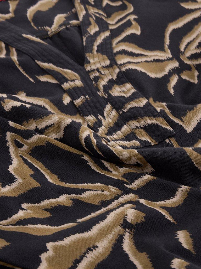 June Dress in BLK MLT - FLAT DETAIL