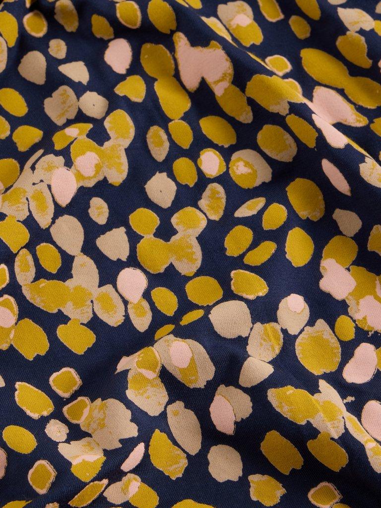 Madeline Jersey Crew Neck Dress in CHART MLT - FLAT DETAIL