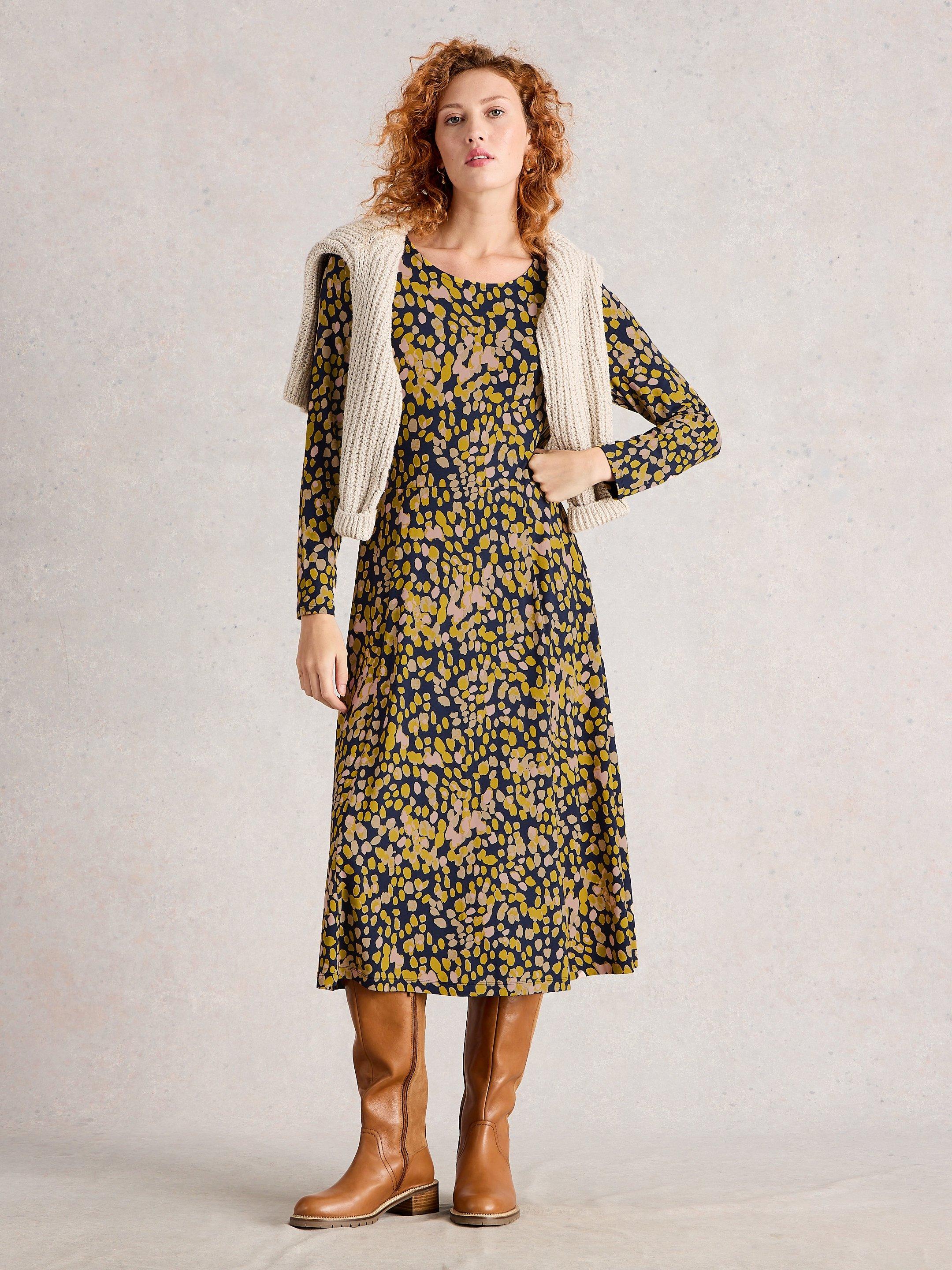 Madeline Jersey Crew Neck Dress