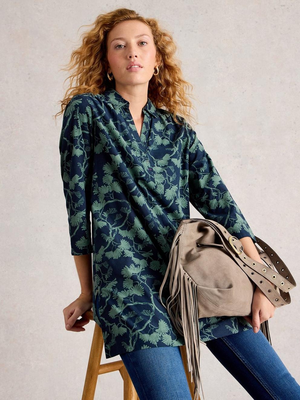 Blake Cord Tunic in NAVY PR - LIFESTYLE