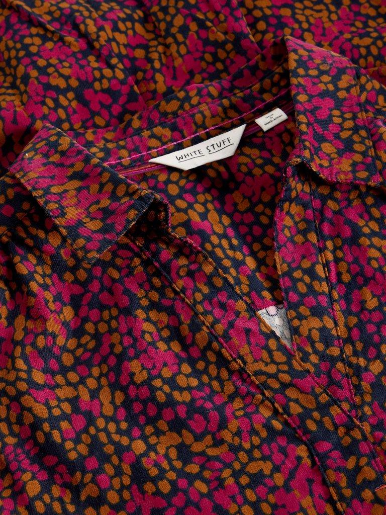 Blake Cord Tunic in PINK MLT - FLAT DETAIL