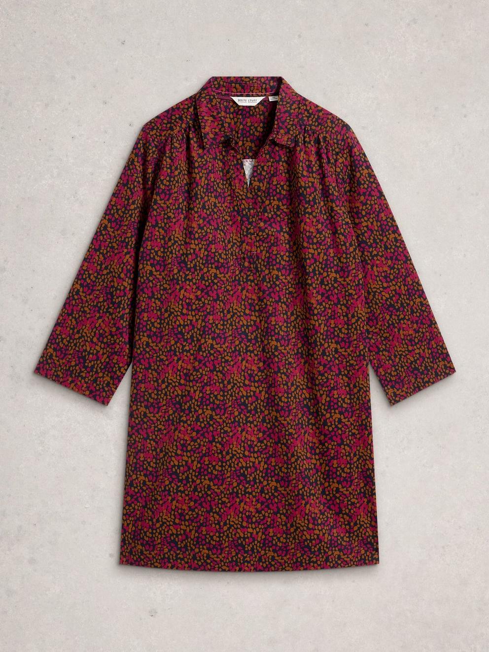 Blake Cord Tunic in PINK MLT - FLAT FRONT