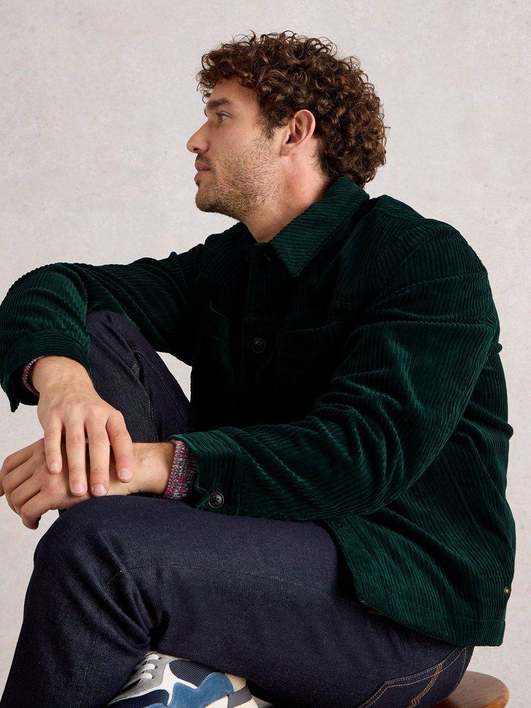 Cord Trucker in EMERLD GRN - LIFESTYLE