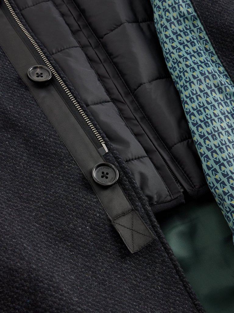 Wool Funnel in CHARC GREY - FLAT DETAIL