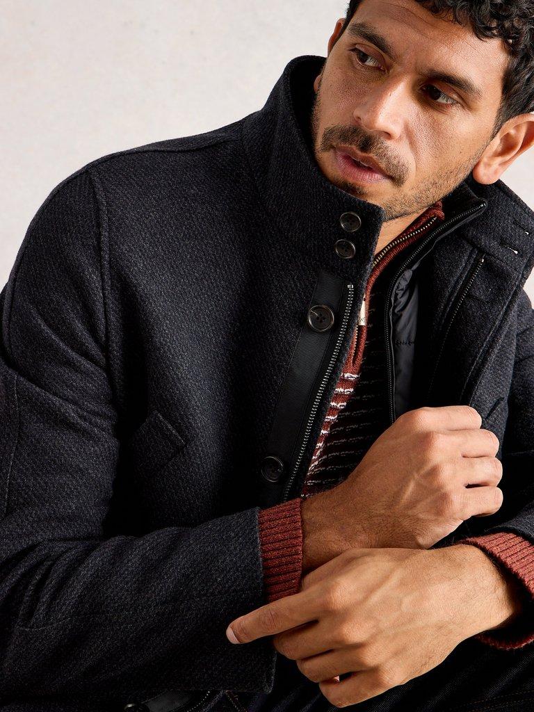 Wool Funnel in CHARC GREY - LIFESTYLE