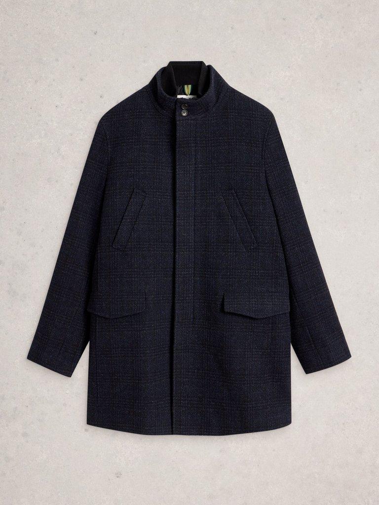 Wool Funnel in DARK NAVY - FLAT FRONT