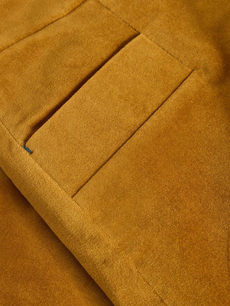 Coral Velvet Knee Length Skirt in DK CHART - FLAT DETAIL