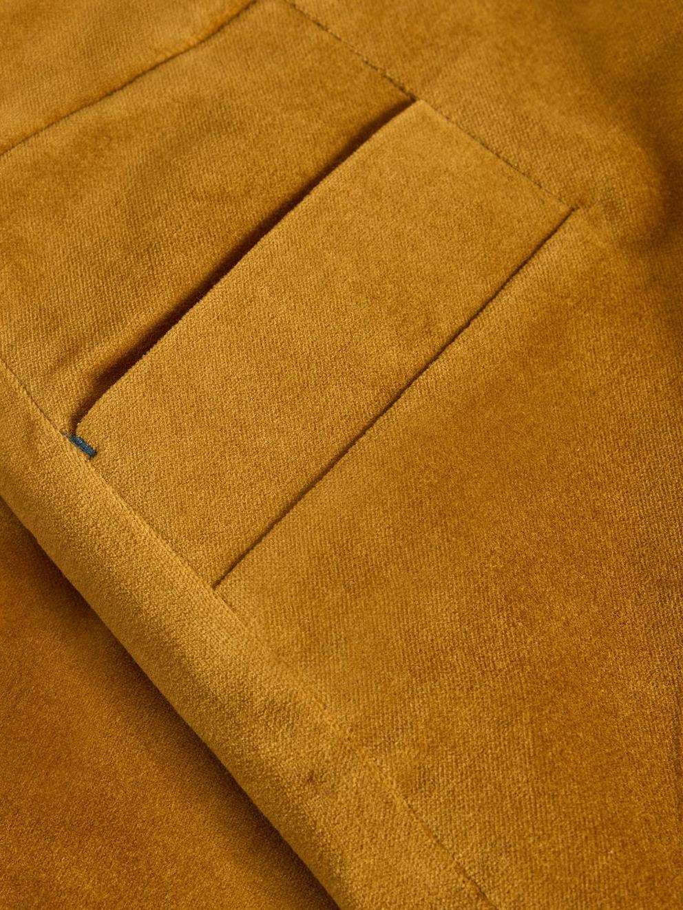 Coral Velvet Knee Length Skirt in DK CHART - FLAT DETAIL