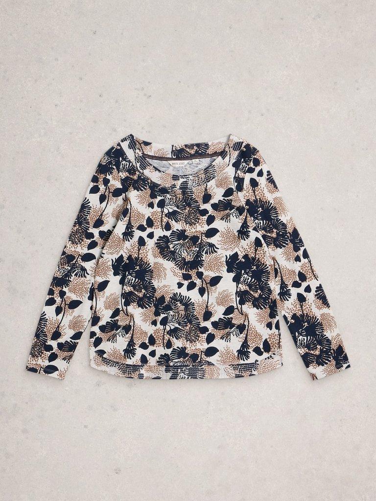 WEAVER LS TEE in NAT MLT - FLAT FRONT