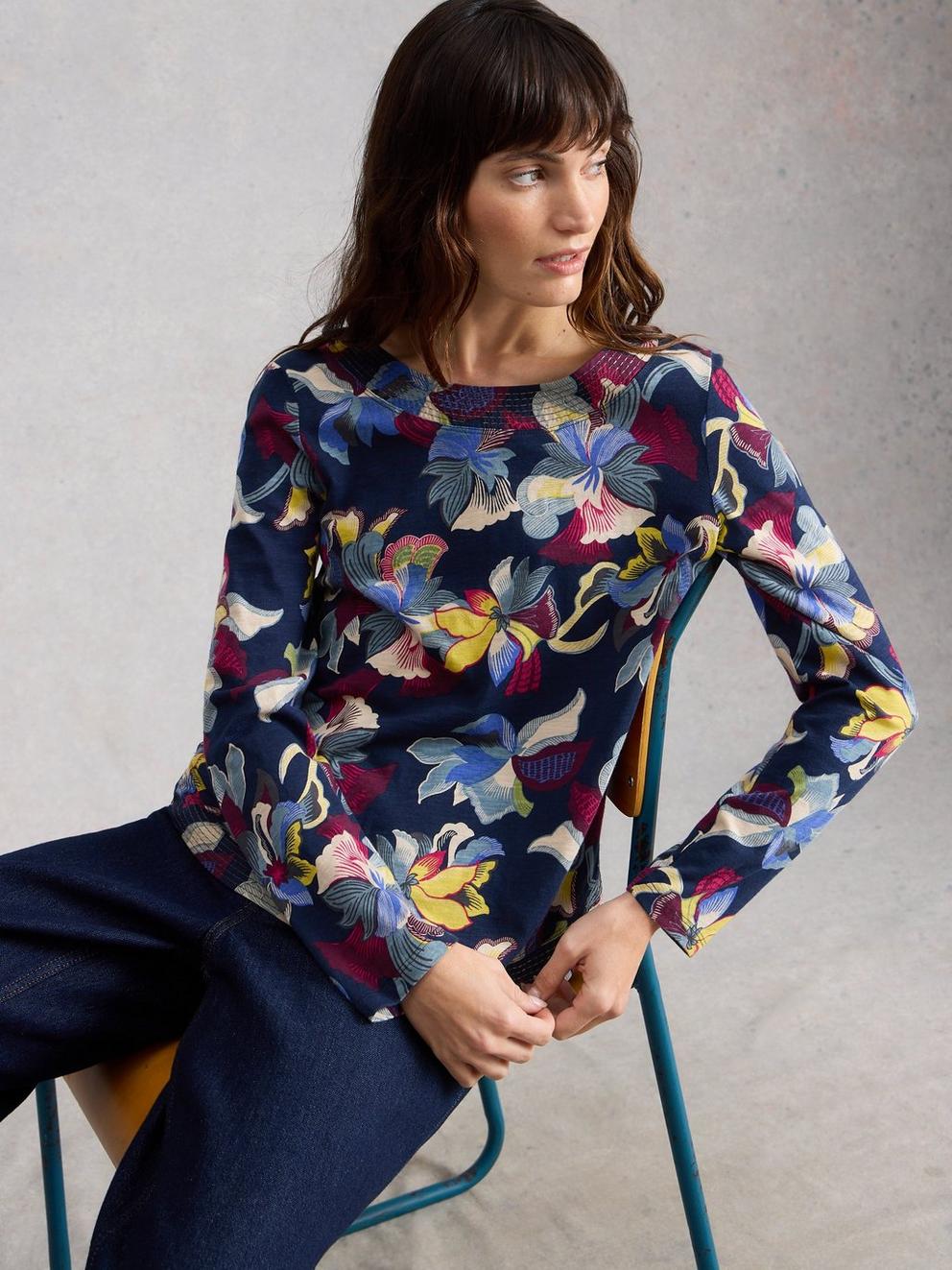 WEAVER LS TEE in NAVY PR - LIFESTYLE