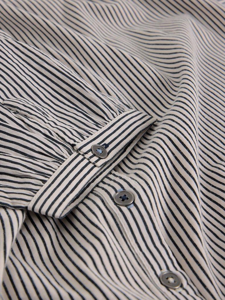 STRIPE MIX SHIRT in WHITE MLT - FLAT DETAIL
