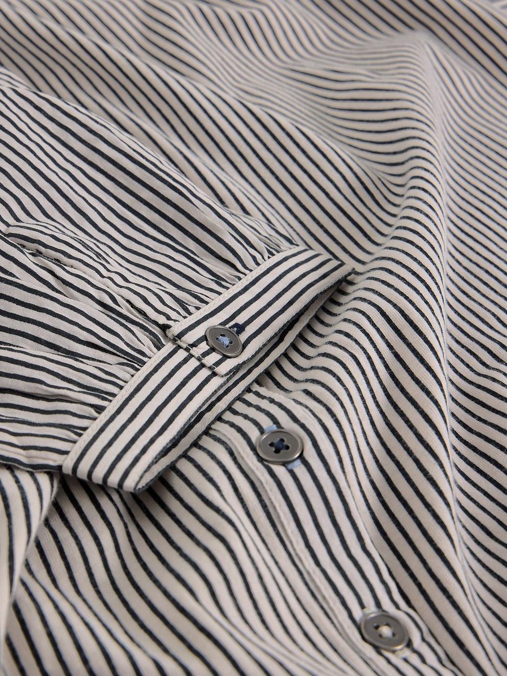 STRIPE MIX SHIRT in WHITE MLT - FLAT DETAIL
