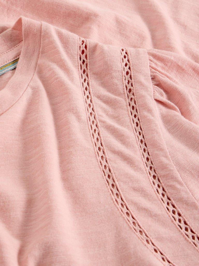 LUCY LADDER TOP in DUS PINK - FLAT DETAIL
