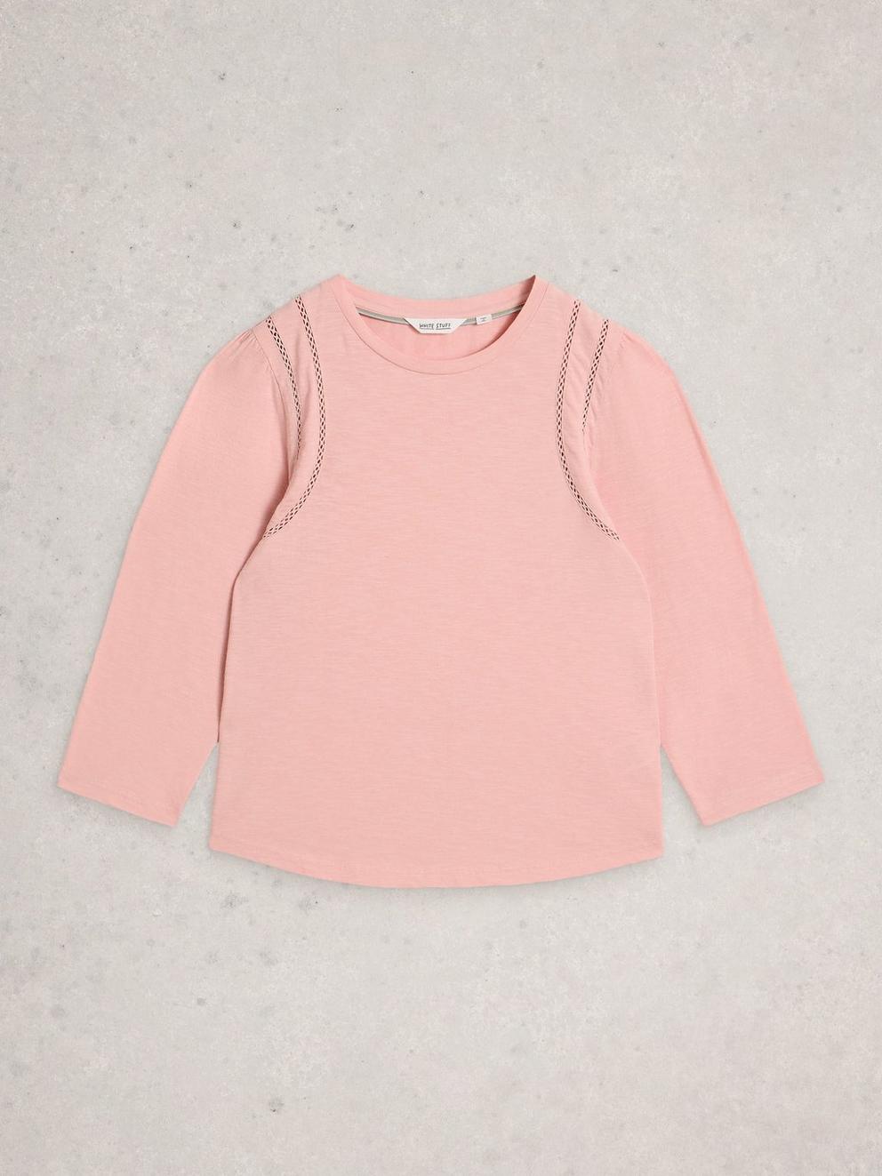 LUCY LADDER TOP in DUS PINK - FLAT FRONT