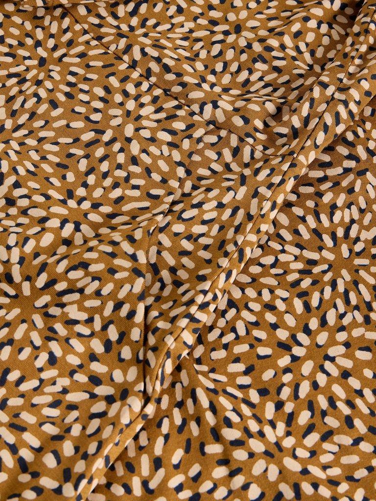 Rua Jersey Collared Shirt Dress in CHART PR - FLAT DETAIL