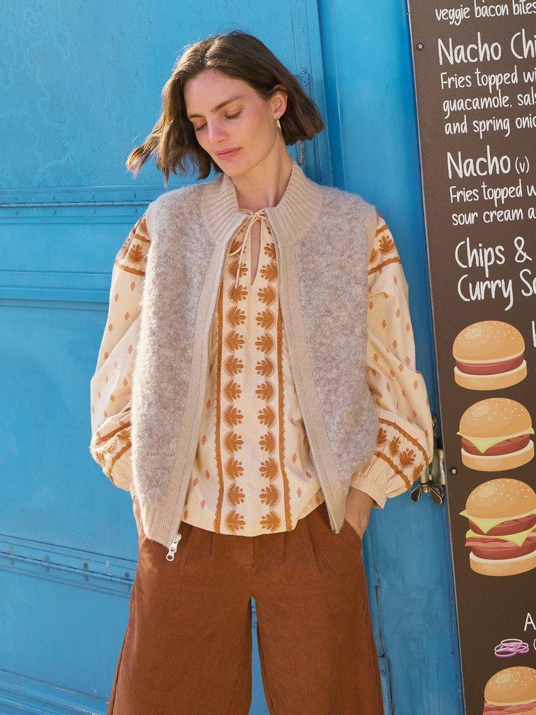 Lila Embroidered Top in IVORY MLT - MIXED