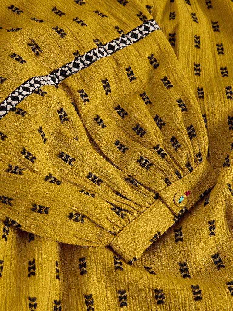 Orla Embroidered Dress in CHART MLT - FLAT DETAIL