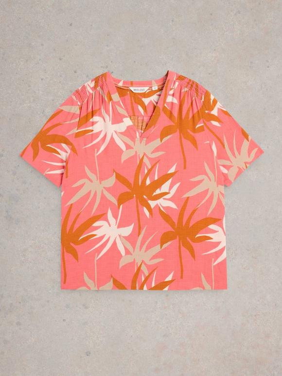 WILLOW STRIPE LS TOP in WHITE MULTI | White Stuff