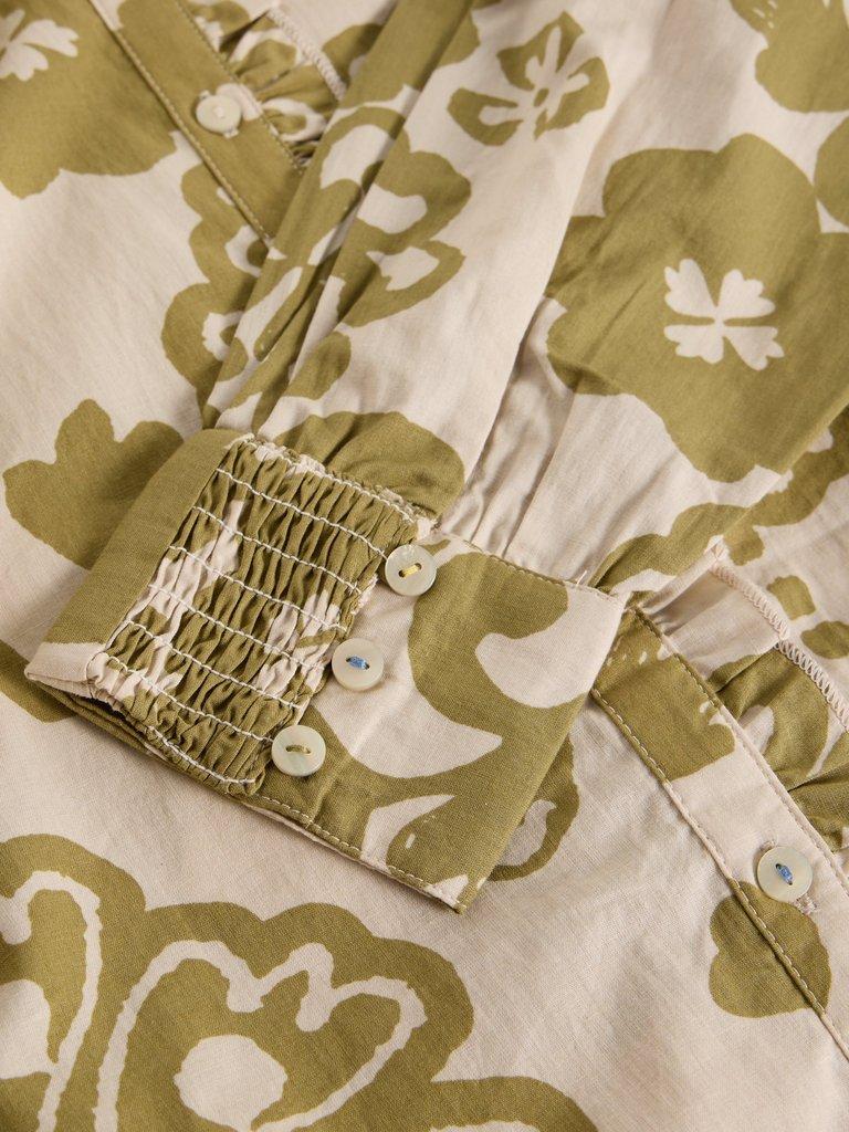 Aster Top  in GREEN PR - FLAT DETAIL