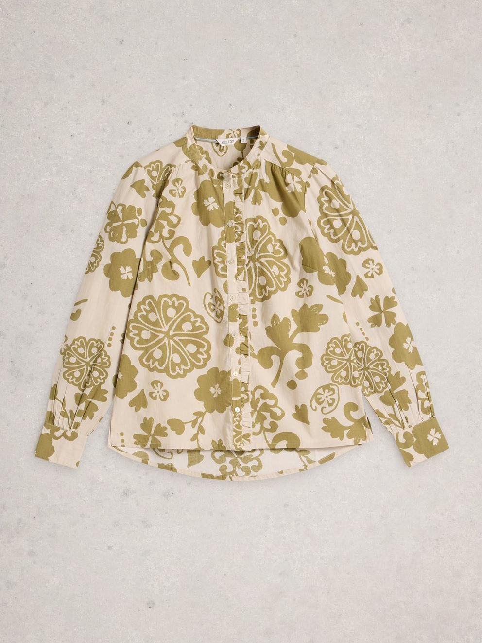 Aster Top  in GREEN PR - FLAT FRONT