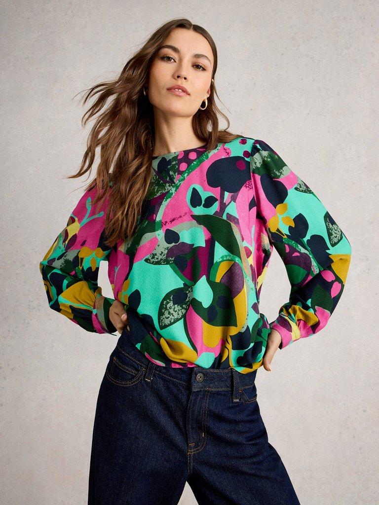 Ulla Top in PINK MLT - MODEL DETAIL