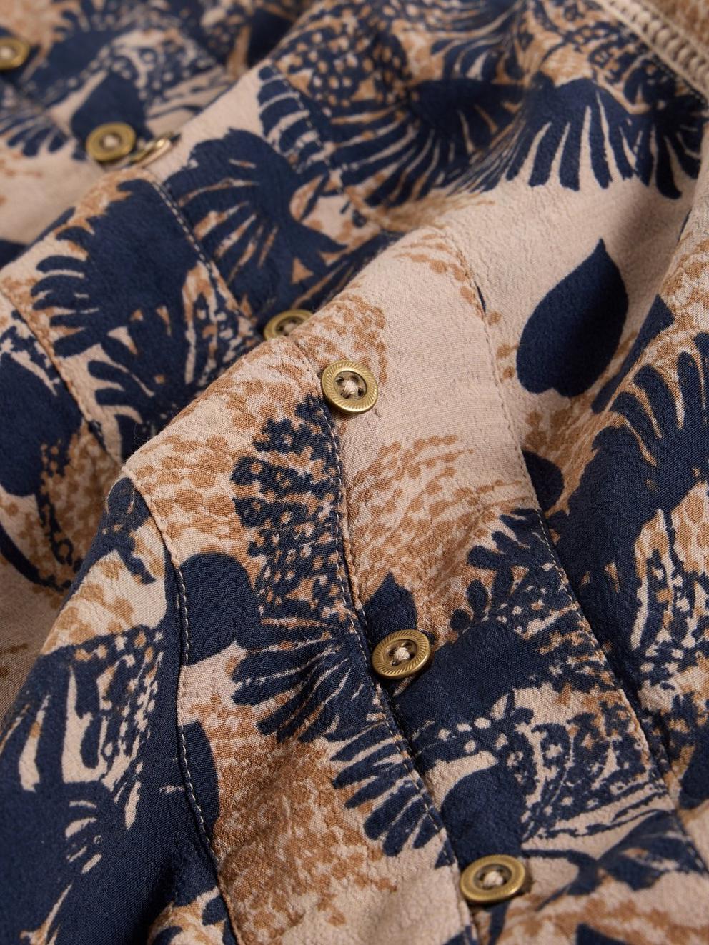 Paloma Dress in NAT MLT - FLAT DETAIL