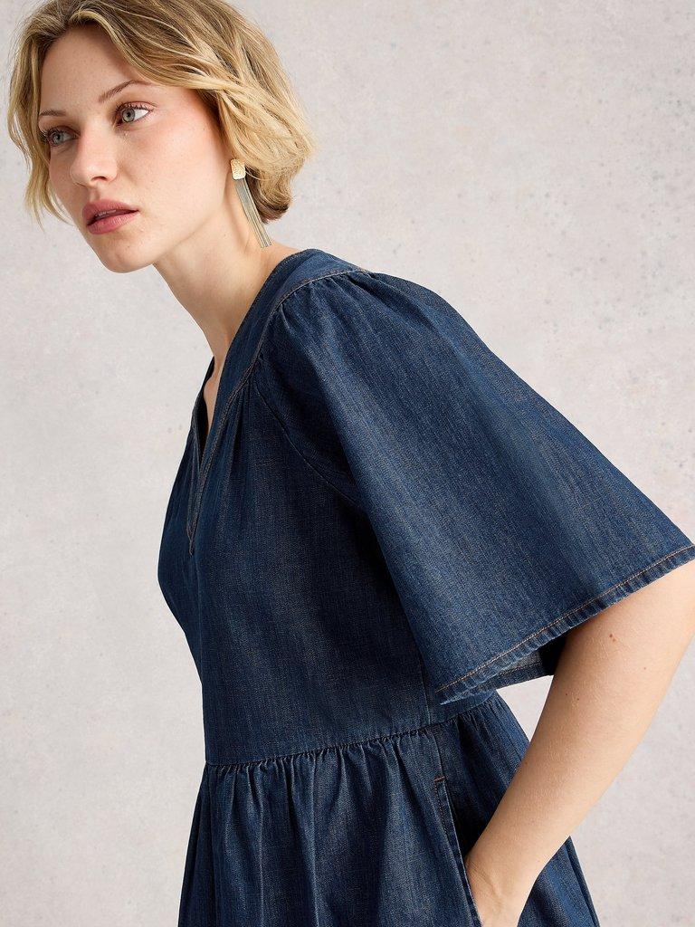Leo Denim Dress in DK DENIM - LIFESTYLE