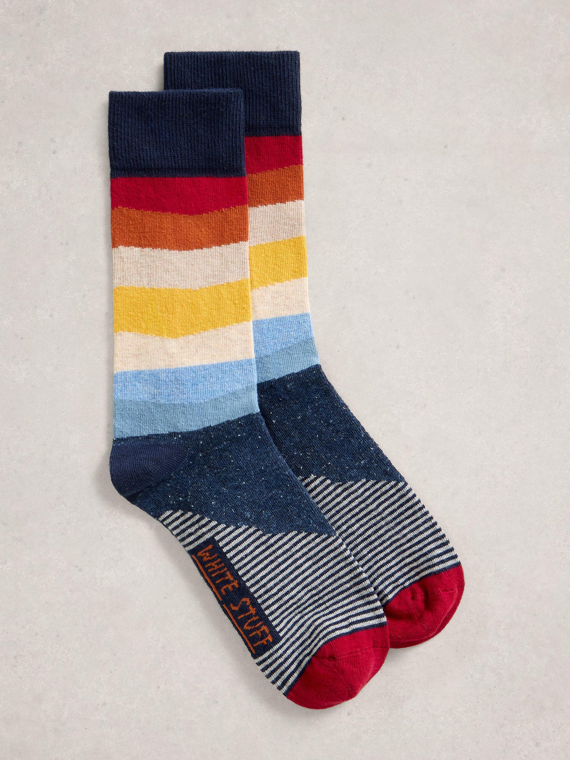 Pattern Stripe Ankle Sock