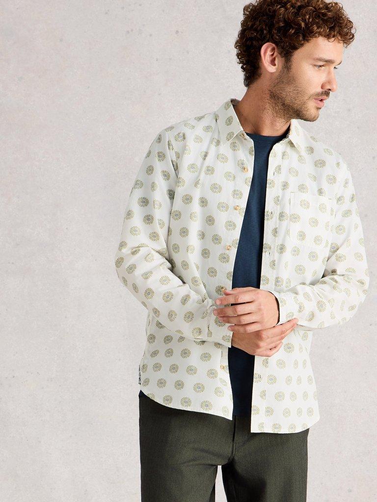 Finsbury Rustic Print Shirt in WHITE PR - LIFESTYLE