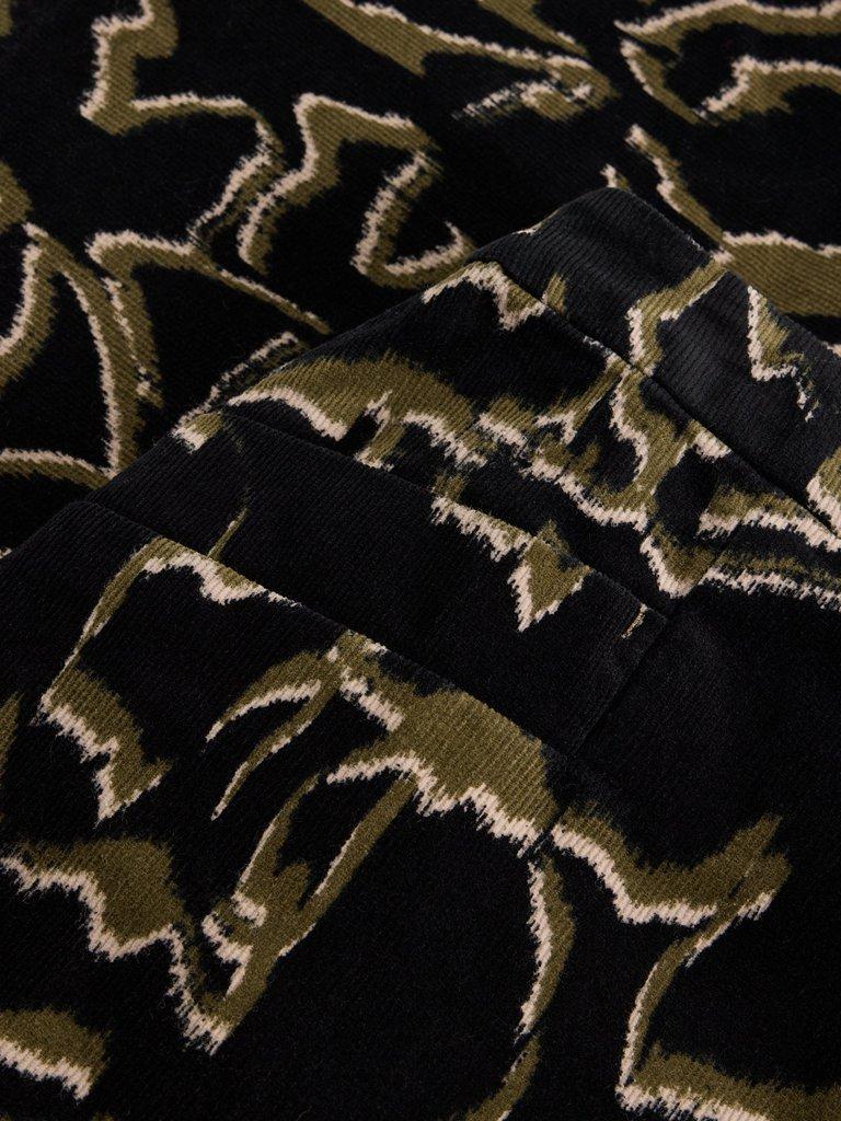 Coral Cord Skirt in BLK PR - FLAT DETAIL