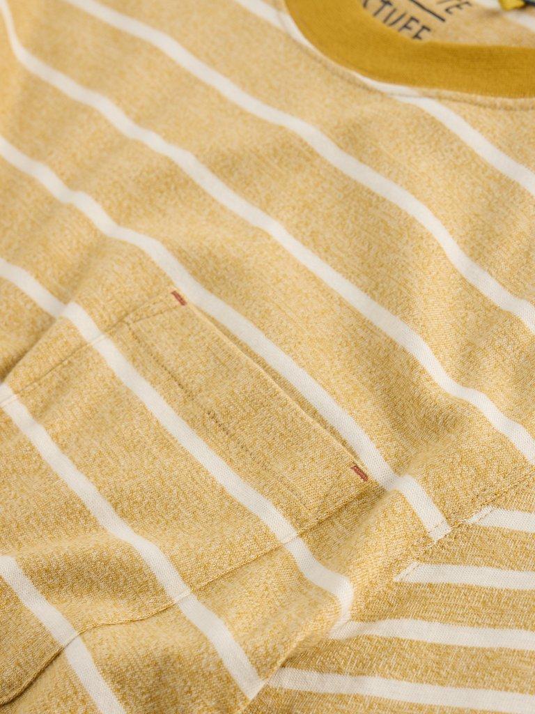 Accleton Long Sleeve Tee in YELLOW MLT - FLAT DETAIL