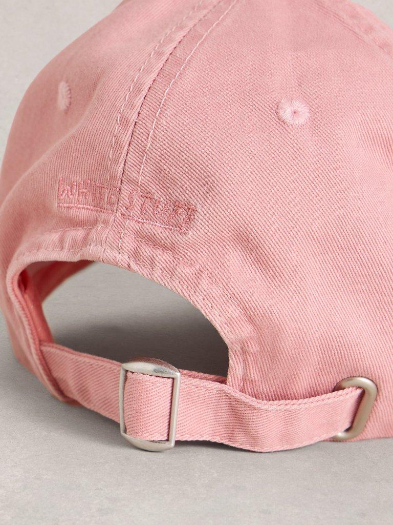 Baseball Cap Cotton in DUS PINK - FLAT DETAIL