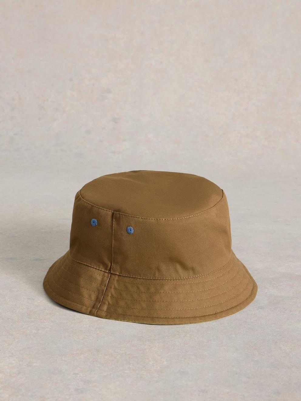 Bucket Hat Reversible in GREEN PR - FLAT BACK