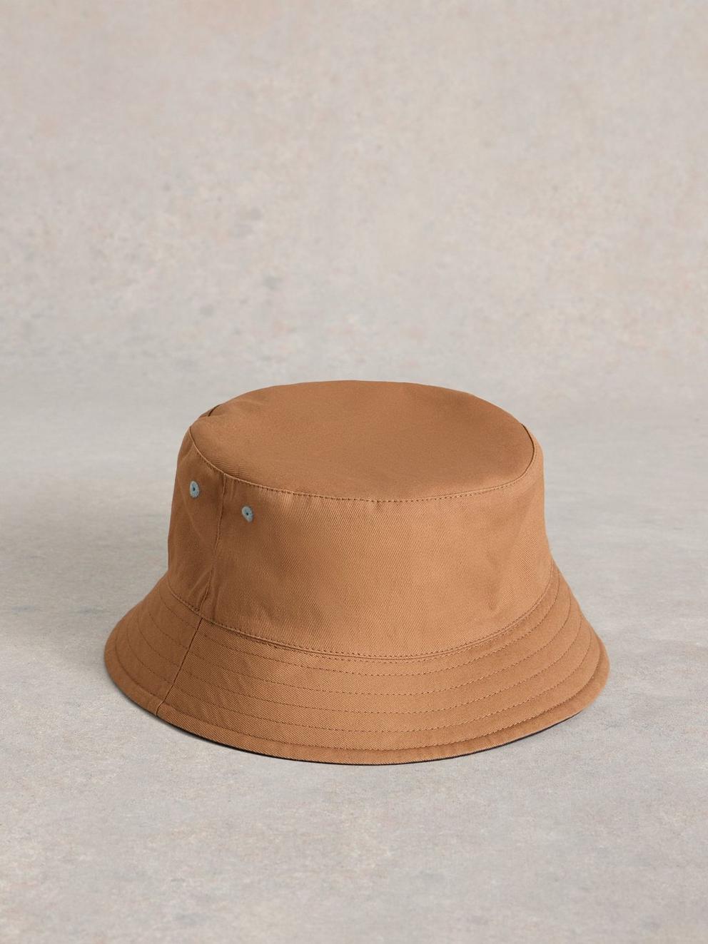 Bucket Hat Reversible in NAVY MULTI - FLAT BACK