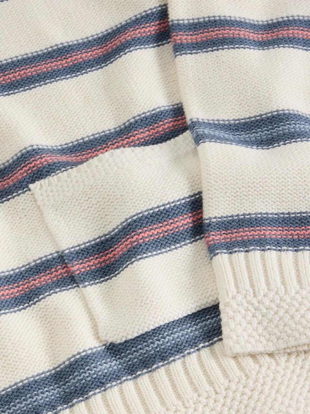 VICTORIA STRIPE JUMPER in IVORY MLT - FLAT DETAIL