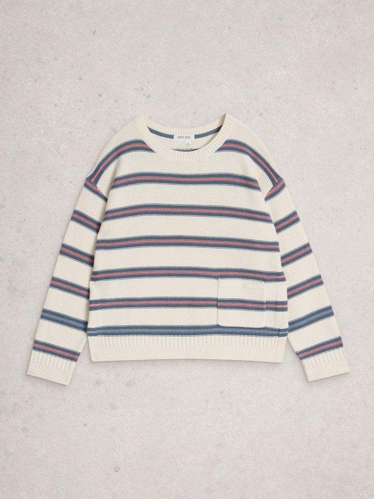 VICTORIA STRIPE JUMPER in IVORY MLT - FLAT FRONT