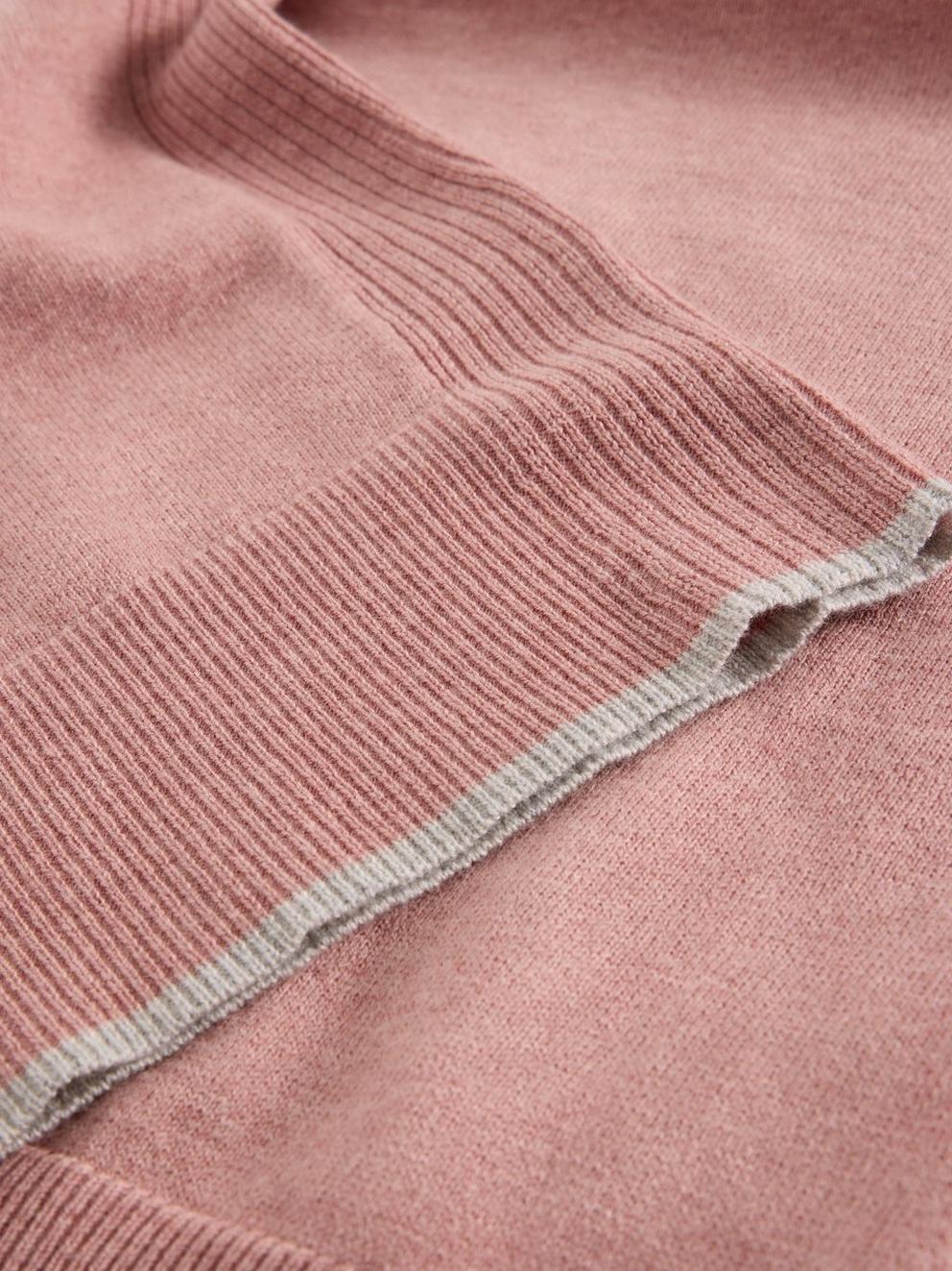KATIE JUMPER in DUS PINK - FLAT DETAIL