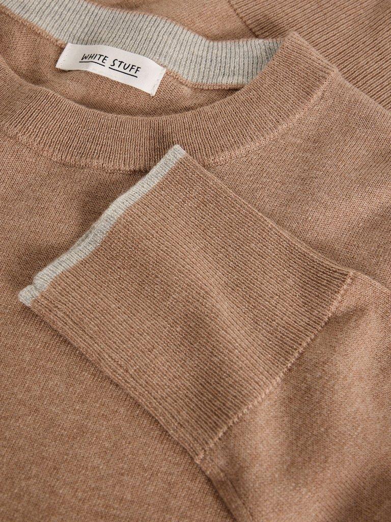 KATIE JUMPER in LGT NAT - FLAT DETAIL