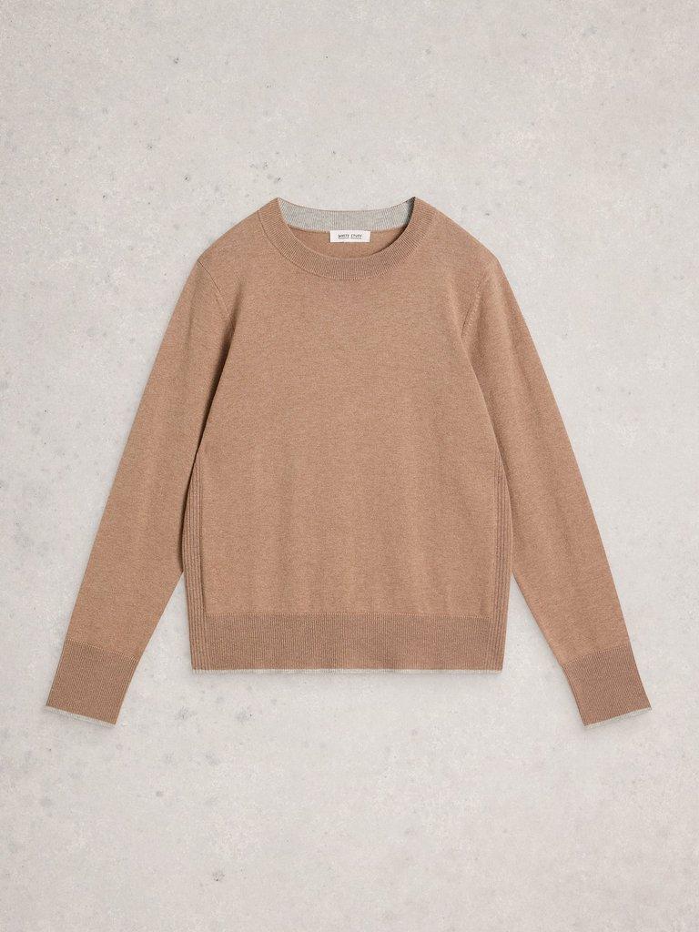 KATIE JUMPER in LGT NAT - FLAT FRONT