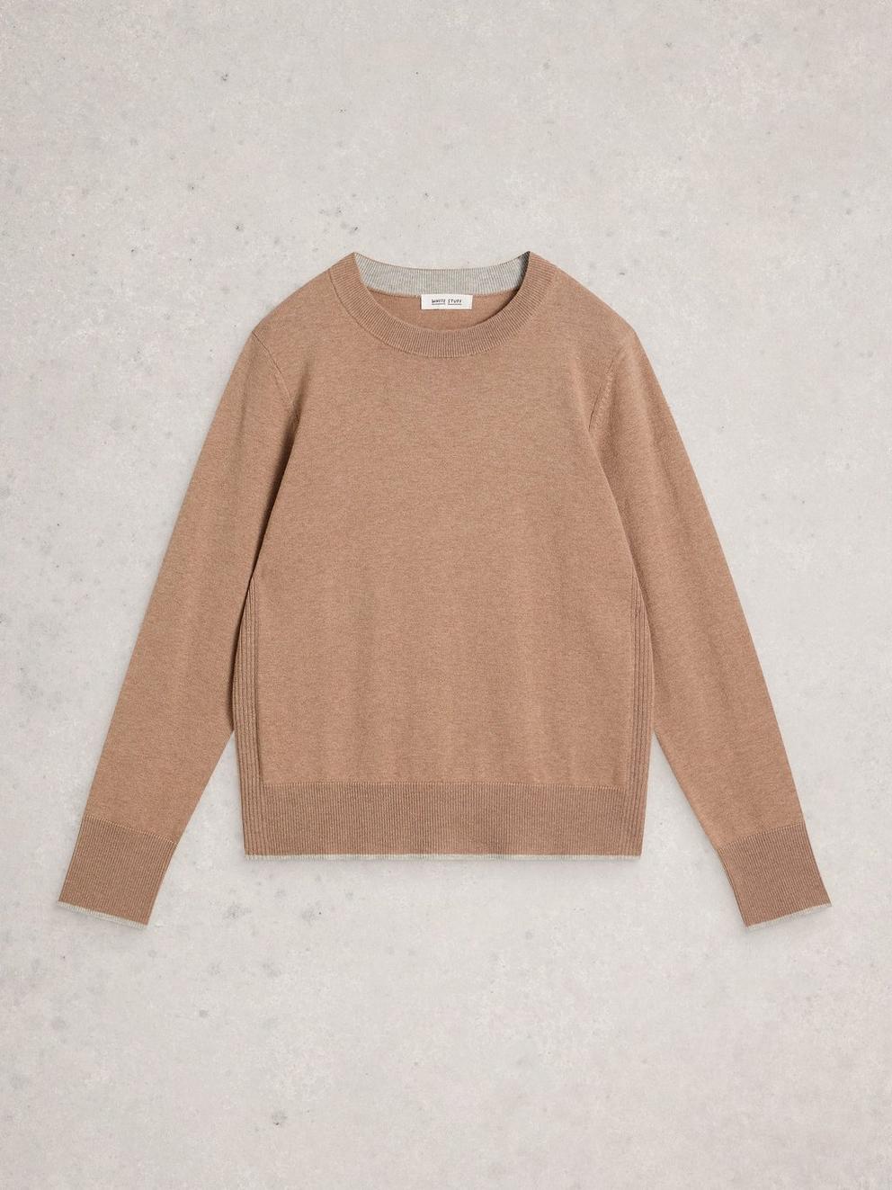 KATIE JUMPER in LGT NAT - FLAT FRONT