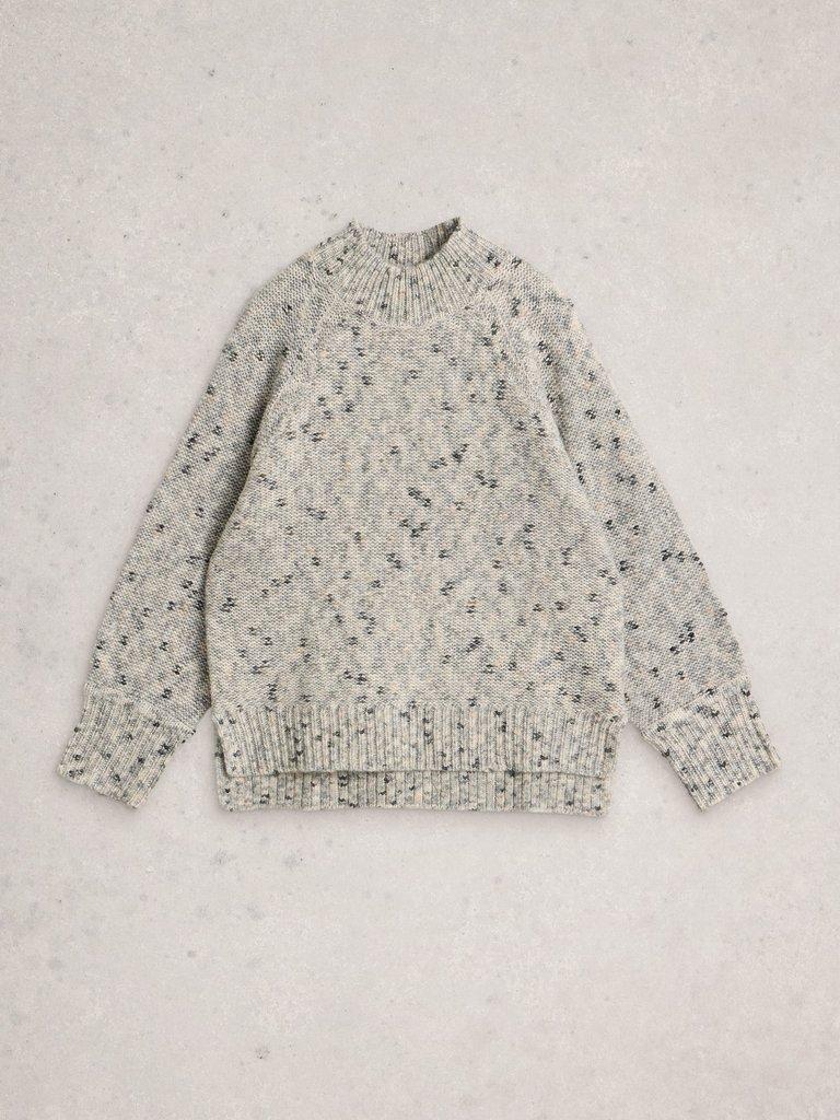 MONO NEP ROLL NECK in IVORY MLT - FLAT FRONT