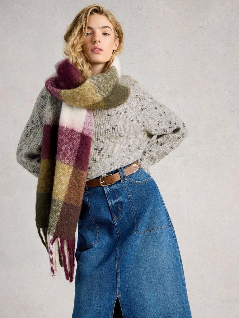 MONO NEP ROLL NECK in IVORY MLT - MODEL DETAIL