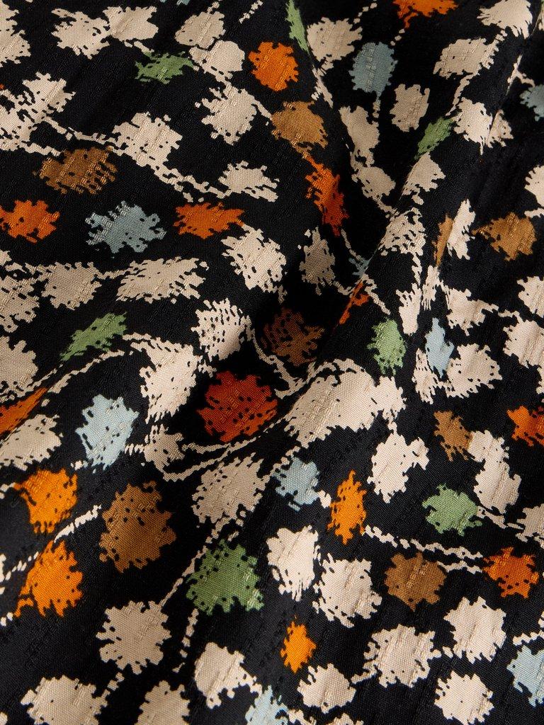 Blake Tunic in BLK MLT - FLAT DETAIL