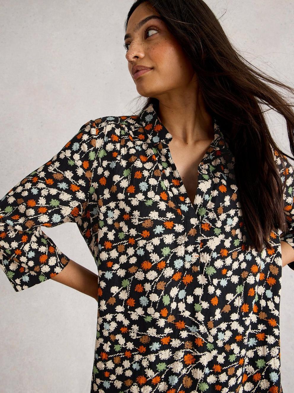 Blake Tunic in BLK MLT - LIFESTYLE