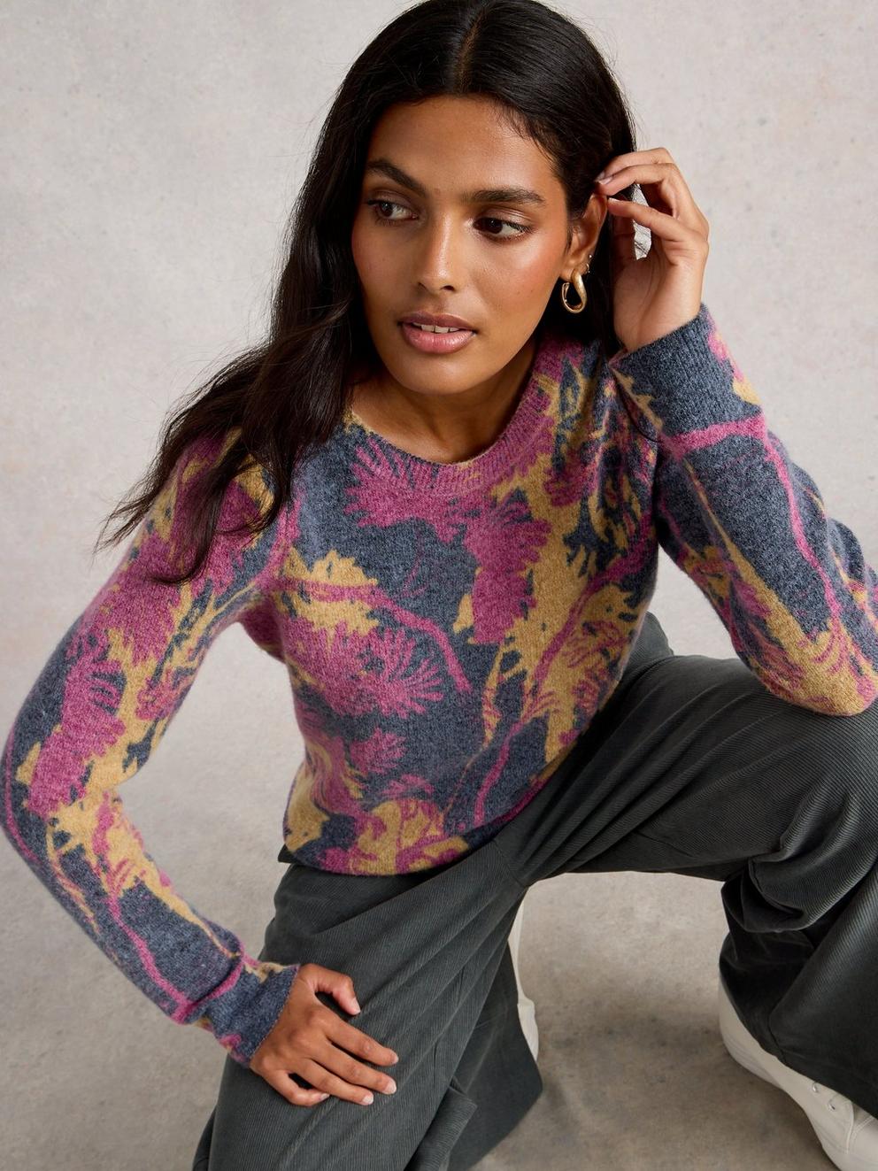 JODIE PRINTED JUMPER in NAVY PR - LIFESTYLE