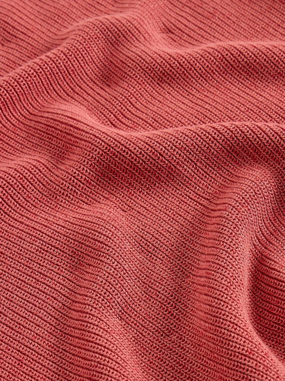 Pentire Crew Neck in DUS PINK - FLAT DETAIL