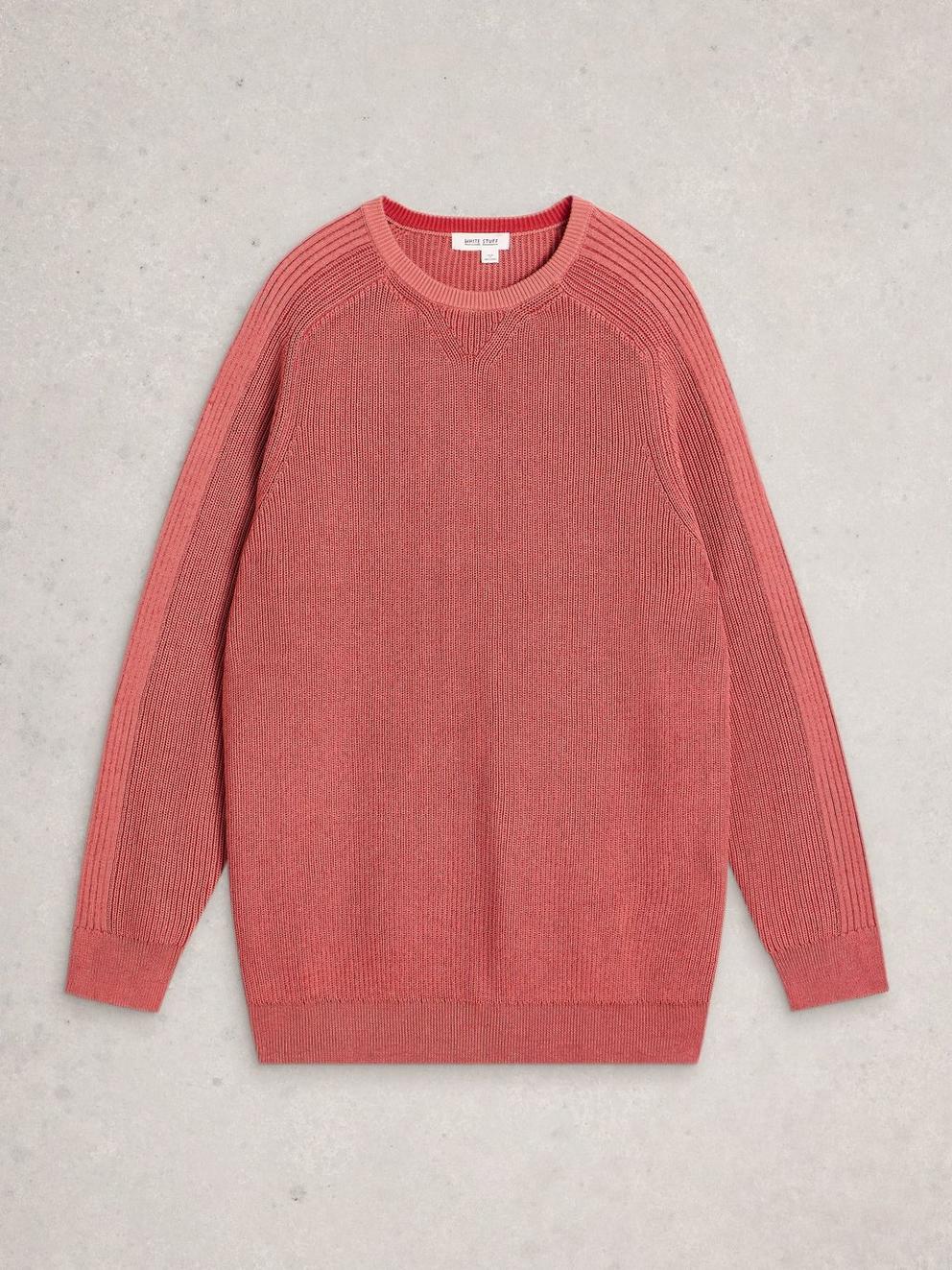 Pentire Crew Neck in DUS PINK - FLAT FRONT