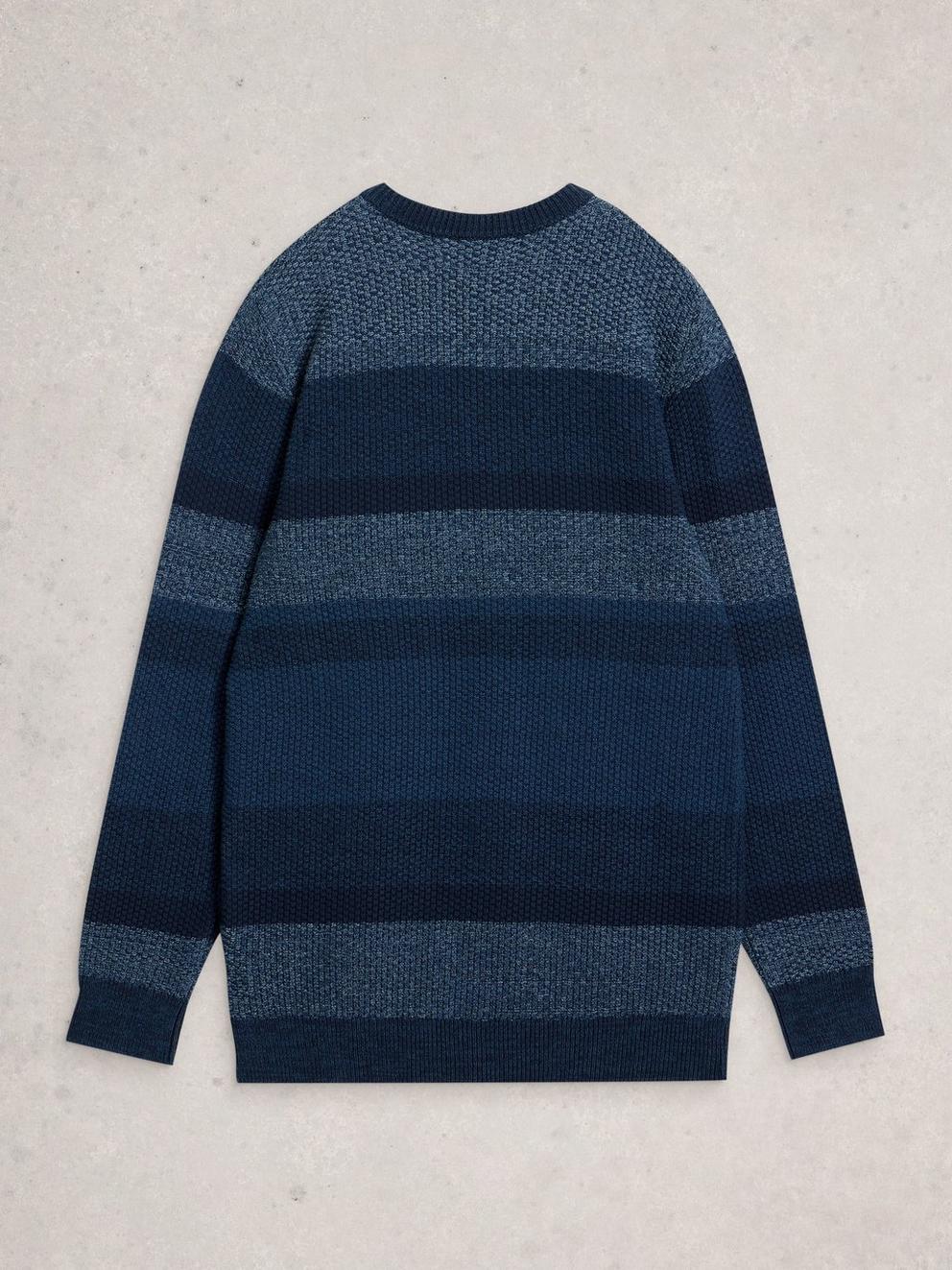 Space Dye Crew in NAVY MULTI - FLAT BACK