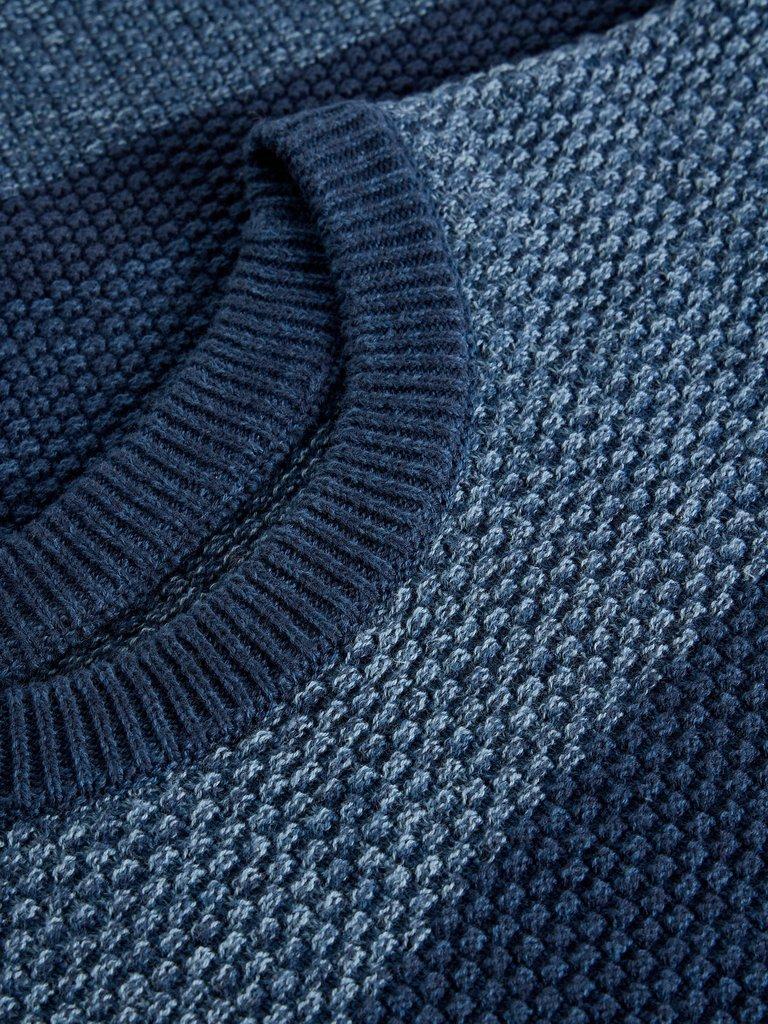 Space Dye Crew in NAVY MULTI - FLAT DETAIL